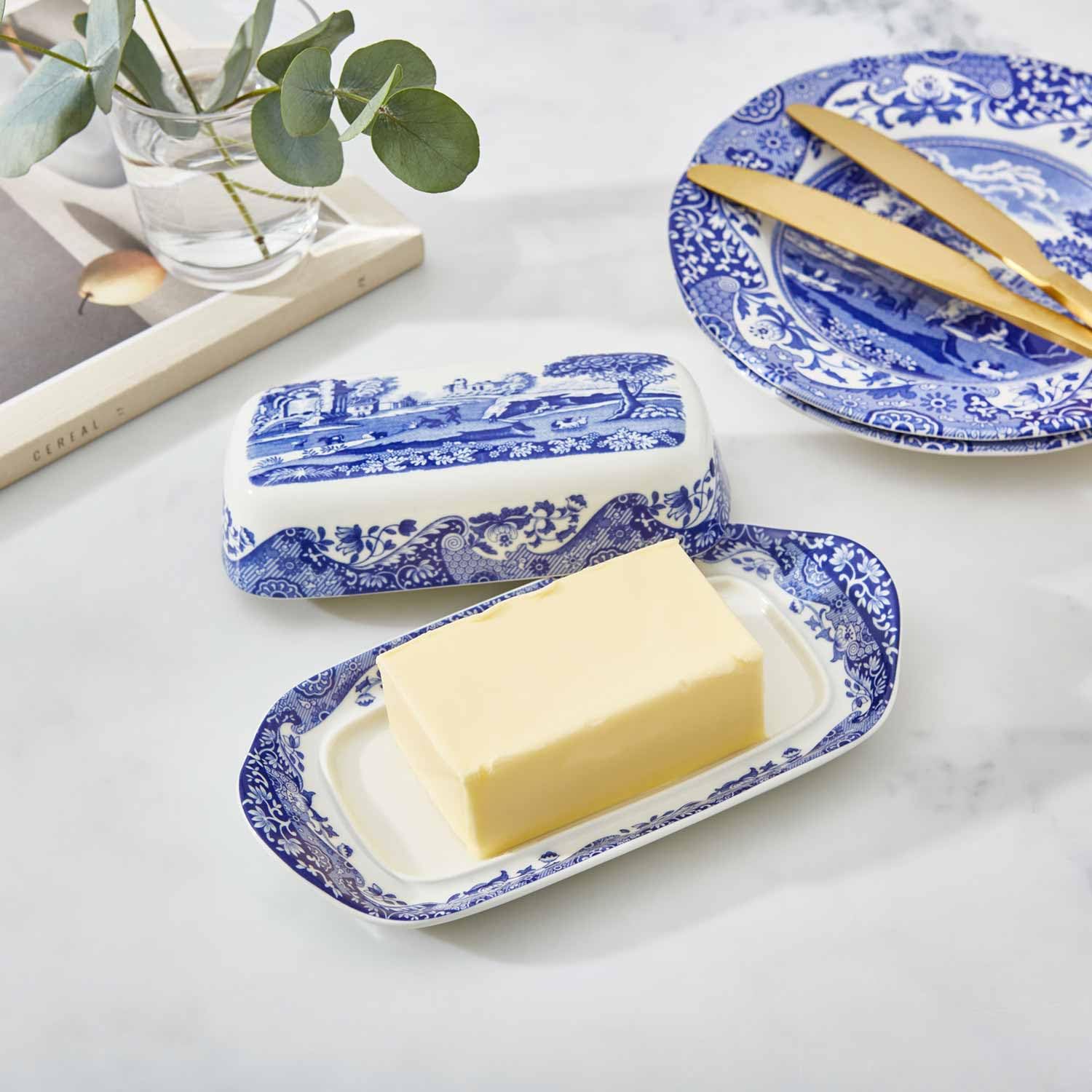 スポード ブルーイタリアン バターディッシュ Amazon | Spode Blue Italian Covered Butter Dish by Spode | Spode